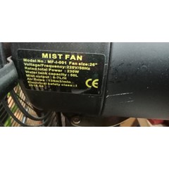 kipas angin misty fan 26inch 50liter 220v 1phase 