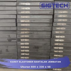 karet elastomer bantalan jembatan ukuran 600 x 330 x 48
