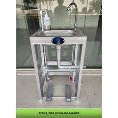 wastafel portable injak - hands free type b