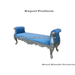 kerajinan kayu stool klassik elegant termewah 