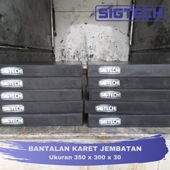 bantalan karet jembatan ukuran 350 x 300 x 30