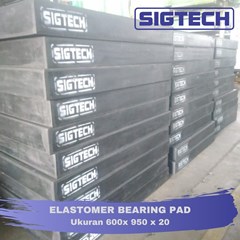 elastomer bearing pad ukuran 600x 950 x 20