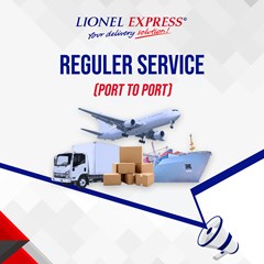 paket pengiriman reguler service (port to port)