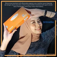 minuman kecantikan aritmatika cokelat