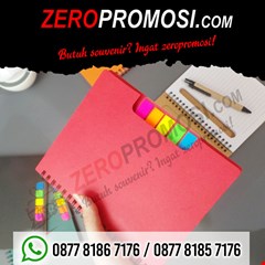 souvenir kantor memo colorfull + post it kode n-801 - memo promosi