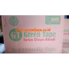 green tape lakban / lakban bening coklat