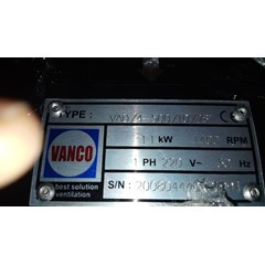 exhaust axial blower fan vanco 20inch 1phase 4500cfm 
