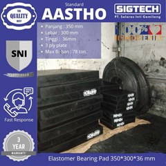 elastomer bearing pad sigtech 350*300*36 mm