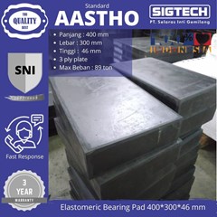 elastomeric bearing pad sigtech 400*300*46 mm