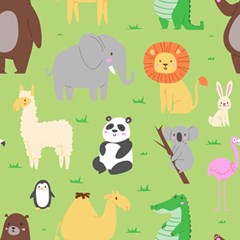 wallpaper dinding anak motif aneka hewan// the zoo