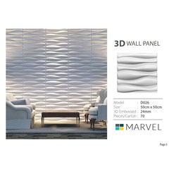 3d wall panel timbul tipe vase white import uk 50 x 50 cm/wall pvc