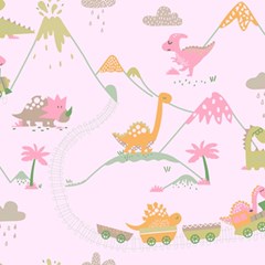 wallpaper dinding anak motif aneka hewan / the zoo/dinosaurus