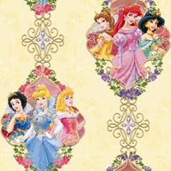 wallpaper motif kartun the princess/ wallpaper disney murah