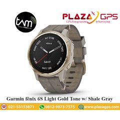 garmin fenix 6s light gold tone w/ shale gray smart watch