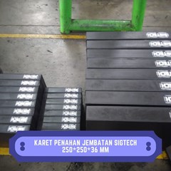 karet penahan jembatan sigtech 250*250*36 mm
