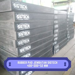 rubber pad jembatan sigtech 400*200*52 mm