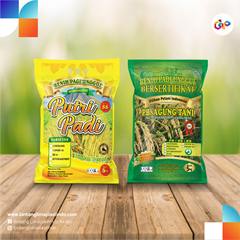 kemasan benih beras berkualitas (plastik pe)