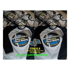 jasa konveksi kaos raglan sablon rubber di bandung