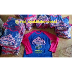jasa konveksi kaos raglan lengan 3/4 bandung