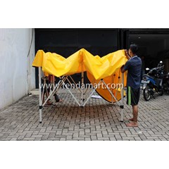 tenda lipat 3mx3m hexa steel polos