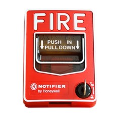 fire alarm system notifier manual pull station nbg 12 lx c/w backbox