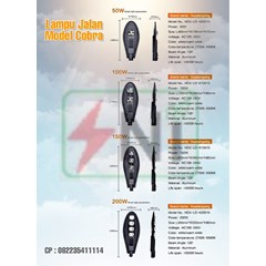 lampu jalan model cobra