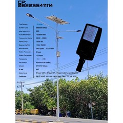 paket pju lampu jalan tenaga surya two in one 60watt smart gprs system
