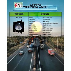 lampu warning led diameter 30cm