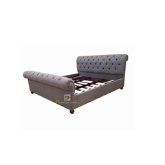 bed minimalis brown akira kerajinan kayu 