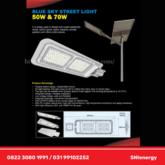 lampu jalan surya two in one 50w
