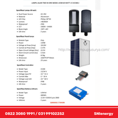 lampu two in one solar cell 60watt