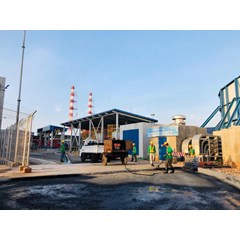 pekerjaan tack coating sebelum gelar asphalt