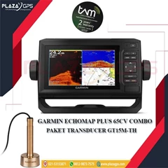 garmin echomap plus 65cv combo + transducer gt15 fish finder