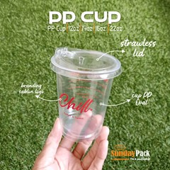 sablon gelas plastik pp