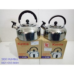 teko bunyi whistling kettle stainless steel warna