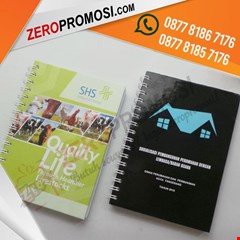 souvenir memo promosi buku agenda hard cover custom ukuran a5 