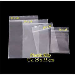 plastik klip polos - 25 x 35 cm