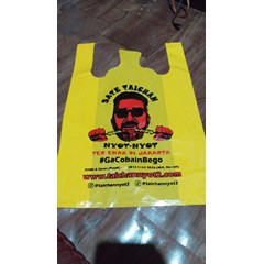 kantong plastik sablon custom - kuning 