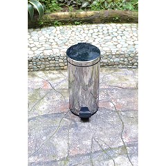 pedal bin stainless 10 lt metal bucket, 91086