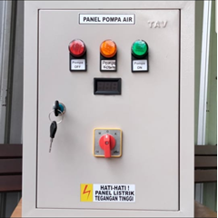 panel listrik pompa