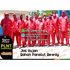 jasa konveksi jas hujan plnt area gorontalo di bandung