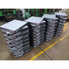 bearing pad with taper plate