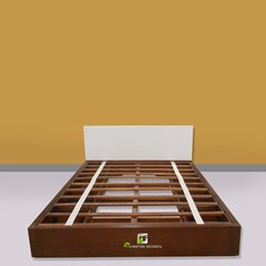 tempat tidur minimalis kombinasi warna cantik kerajinan kayu