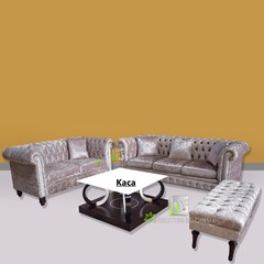 set sofa ruang tamu terbaru mewah elegant kerajinan kayu