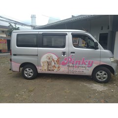 sticker out door brading mobil