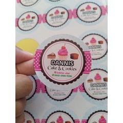 sticker bontak/chromo glosy