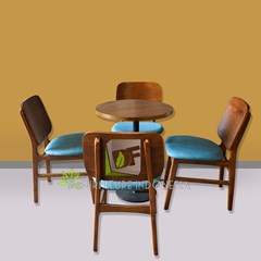 set meja kursi cafe minimalis terlaris kerajinan kayu