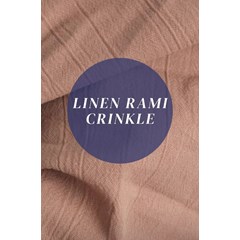 kain linen rami crinkle