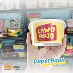 paper bowl full color gelas
