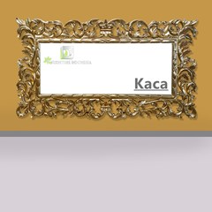 mirror dinding desain klasik modern mewah kerajinan kayu